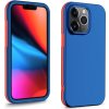 Pouzdro a kryt na mobilní telefon Apple PROTEMIO 35624 DUAL COLOUR Odolný kryt Apple iPhone 13 Pro Max modrý