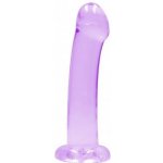 RealRock Gelové dildo Crystal Clear 7 dildo s přísavkou a varlaty 19 x 3,5 cm – Zboží Mobilmania