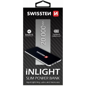 Swissten iNLIGHT POWER BANK 20000 mAh