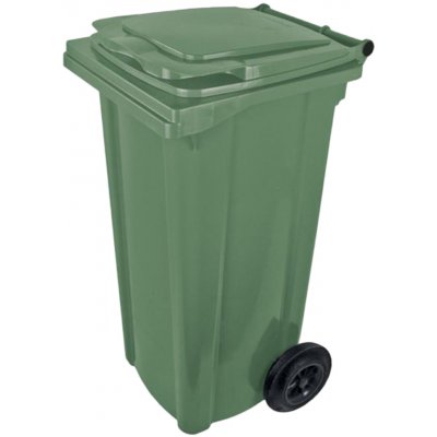 J.A.D. Tools popelnice plastová, 120L, zelená – Sleviste.cz