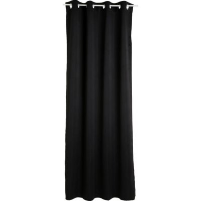 Atmosphera Zatemňovací závěs s kroužky, 140 x 260 cm barva černá – Zboží Dáma