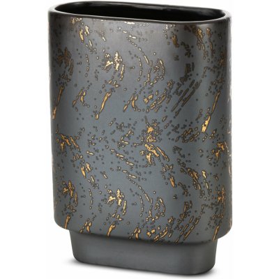 EUROFIRANY KERAMICKÁ VÁZA ARÍLA 20X10X28 CM GRAFITOVÁ – Hledejceny.cz