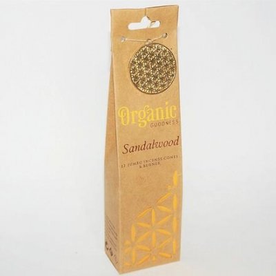 Organic Vonné kužílky SANDALWOOD 12 ks