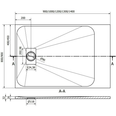 Mexen Hugo 90 x 80 cm 42158090 – Hledejceny.cz
