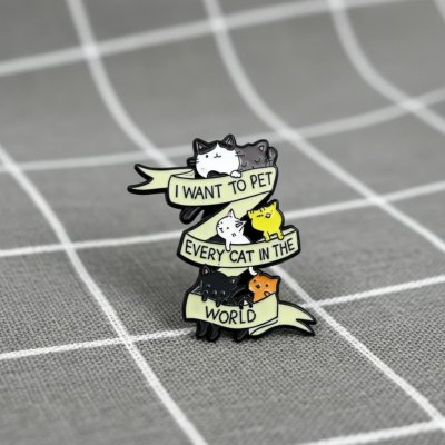 Pinarna I want to pet every cat in the world Chci pohladit každou kočku na světě – Zboží Dáma