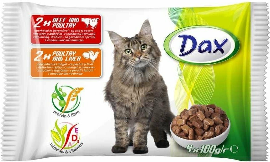 Dax pro kočky 4 x 100 g