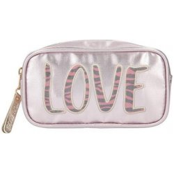 Top Model Kosmetická taška LOVE perleťově růžová
