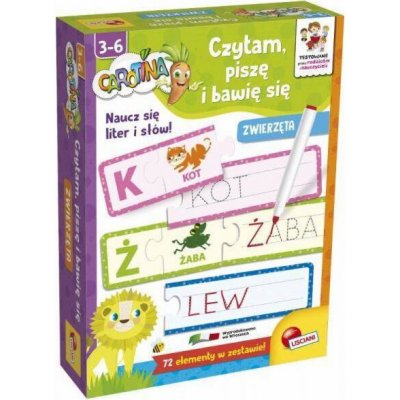 Lisciani LISCIANI CAROTINA HRAJI, ČTU A PÍŠU ZVÍŘATA – Hledejceny.cz