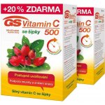GS Vitamin C 500 se šípky 2 x 120 tablet – Hledejceny.cz