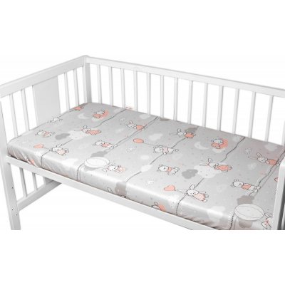 Baby Nellys Prostěradlo bavlna Premium Good night Animals GIRL šedé 60x120 – Hledejceny.cz