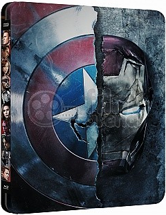 CAPTAIN AMERICA: Občanská válka 3D + 2D Steelbook™ Limitovaná sběratelská edice + DÁREK fólie na SteelBook™ BD