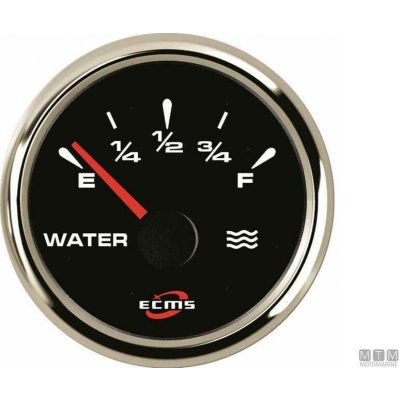 Palubní přístroje ECMS BLACK CHROME Provedení: Digitální ampérmetr s bočníkem -150+150A – Zboží Mobilmania