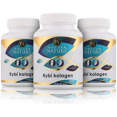 Golden 2+1 Nature Rybí kolagen+Vitamin C 300 kapslí – Hledejceny.cz