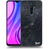 Pouzdro a kryt na mobilní telefon Xiaomi Pouzdro Picasee silikonové Xiaomi Redmi 9 - Black marble čiré