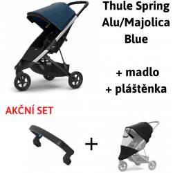 Thule Spring Aluminium Majolica Blue 2022 + madlo + pláštěnka