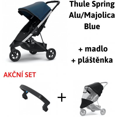 Thule Spring Aluminium Majolica Blue 2022 + madlo + pláštěnka