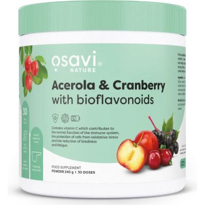 Osavi Acerola & Cranberry with Bioflavonoids 240 g – Hledejceny.cz