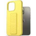 Pouzdro AlzaGuard Liquid Silicone Case with Stand iPhone 13 Pro žluté – Zboží Živě