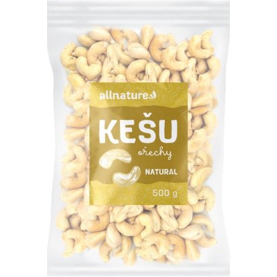 Allnature Kešu jádra Bio 500 g – Zbozi.Blesk.cz