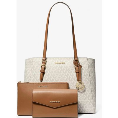 Michael Kors dámská kožená kabelka velká a crossbody 3v1 Charlotte mléčná – Zbozi.Blesk.cz