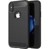 Pouzdro a kryt na mobilní telefon Apple Forcell CARBON Apple iPhone X černé