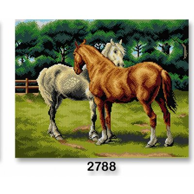 Předloha vyšívací 40 x 50 cm 2788 koně – Zboží Dáma