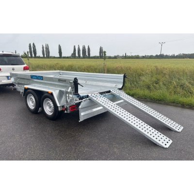 Zaslaw Přívěs WT350TH 1-stranný sklápěč kombi hydraulika + nájezdy 3500kg – Zboží Mobilmania