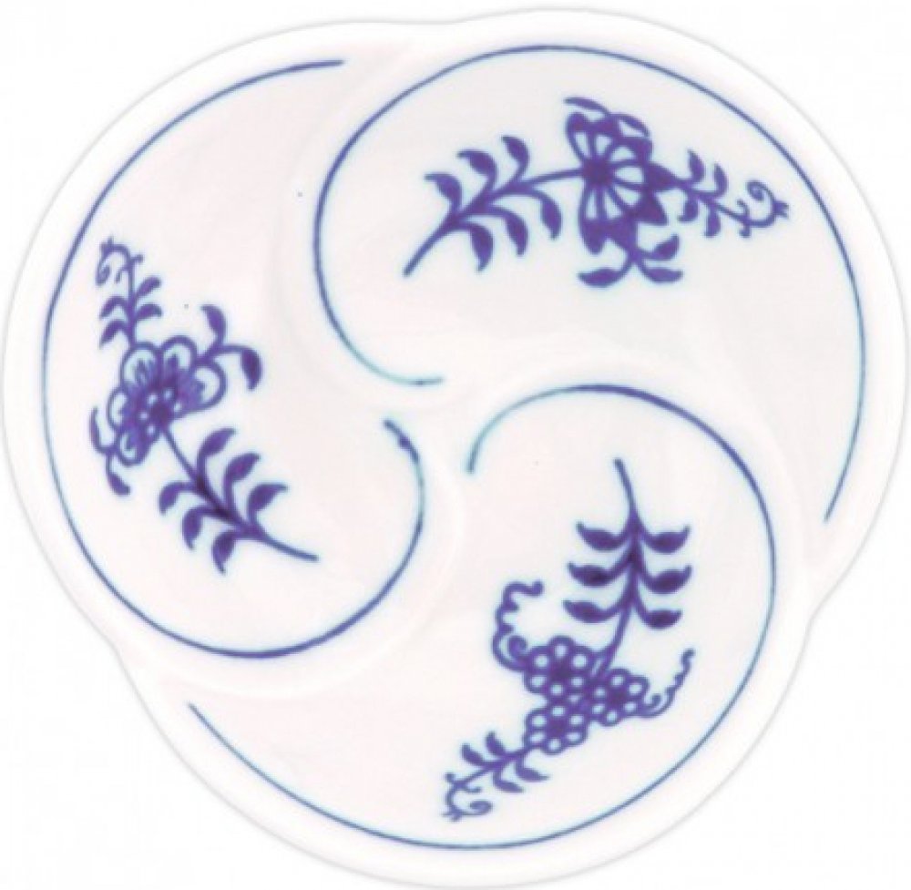 Cibulák miska trojlístek 7,3cm originální cibulákový porcelán Dubí cibulový  vzor 1.jakost 10438 | Srovnanicen.cz