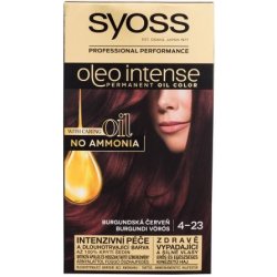 Syoss Oleo Intense Permanent Oil Color permanentní olejová barva na vlasy bez amoniaku 4-23 burgundy red 50 ml