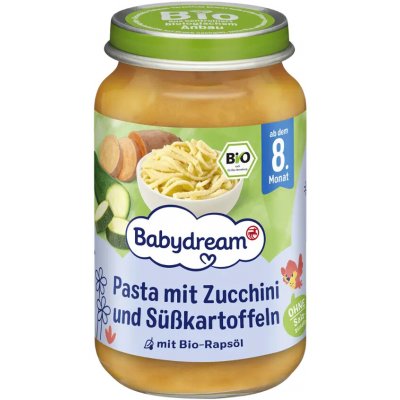 Babydream BIO těstoviny s cuketou a batáty 220 g – Zboží Mobilmania