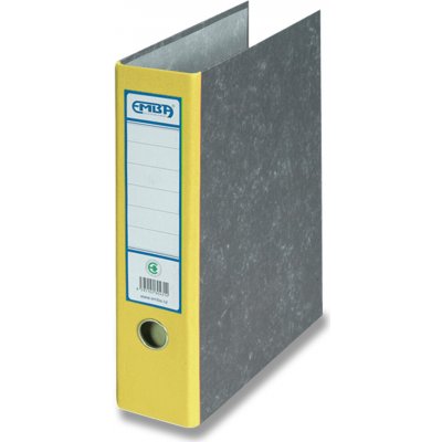 EMBA - archivní pořadač s kapsou - A4, 75 mm, žlutý – Zboží Živě
