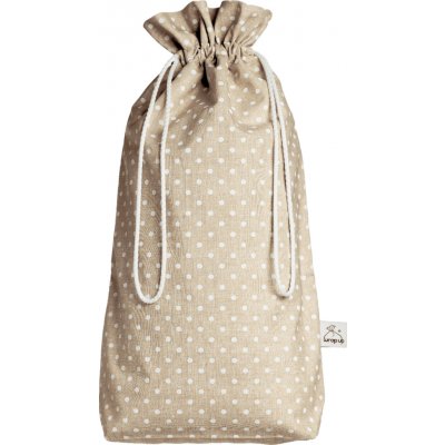 Wrap - up Funkční pytlík Wrapáček, obal na chléb i pečivo, vel. L, režný s puntíkem – Zboží Dáma Wrap - up Funkční pytlík Wrapáček, obal na chléb i pečivo, vel. L, režný s puntíkem – Zboží Dáma