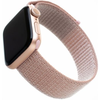 FIXED Nylon Strap na Apple Watch 38/40/41 mm - růžově zlatý FIXNST-434-ROGD