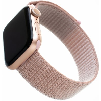 FIXED Nylon Strap na Apple Watch 38/40/41 mm - růžově zlatý FIXNST-434-ROGD – Hledejceny.cz