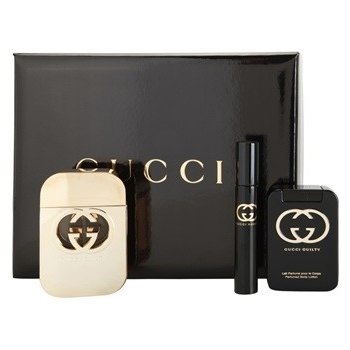 Gucci Guilty EDT 75 ml + sprchový gel 100 ml + EDT 7,4 ml dárková sada