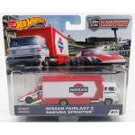 Toys Hot Wheels Team Transport Nissan Fairlady Z Sakura Sprinter – Zboží Dáma