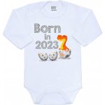 Body s potiskem New Baby Born in 2023 dinosaurus Bílá – Hledejceny.cz