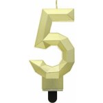 GoDan Dortová svíčka číslice Zlatý diamant číslo: 0 – Zboží Dáma