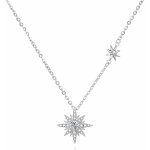 Agato Slušivý stříbrný náhrdelník AGT-N005W – Zboží Mobilmania