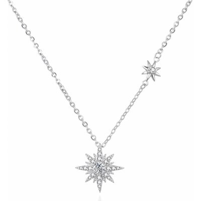 Agato Slušivý stříbrný náhrdelník AGT-N005W – Zboží Mobilmania