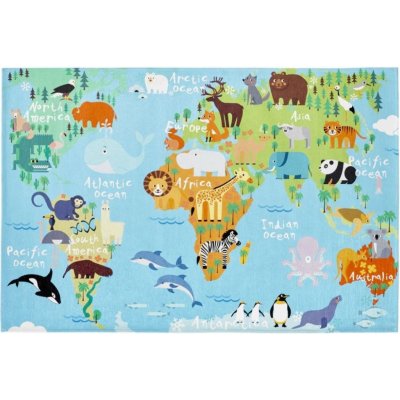 Ourbaby World map 33388-0 modrá