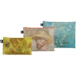 Loqi taštičky na zip 3 ks Vincent Van Gogh Sunflowers Self-Portrait Almond Blossom – Zboží Dáma