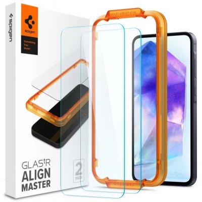 Spigen Glass tR AlignMaster 2 Pack - Samsung Galaxy A55 AGL07775 – Zboží Mobilmania