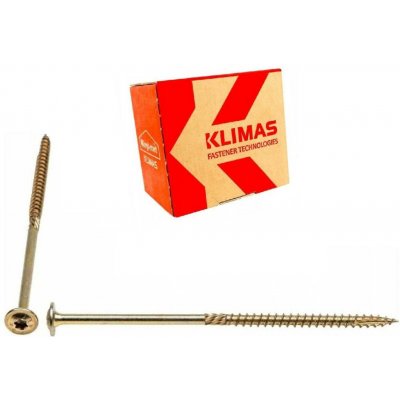 KLIMAS Wkret-met WKCP Ø6 mm TX-30 konstrukční vrut do dřeva s talířovou hlavou 140 mm - 100 ks – Hledejceny.cz