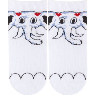 dětské ponožky Slon W bílá – Zboží Mobilmania