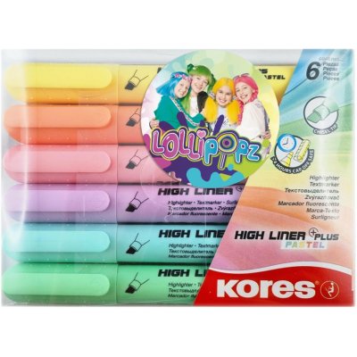 Kores High Liner Plus Pastel Lollipopz 6 barev 36061 – Hledejceny.cz