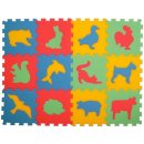 Malý Génius puzzle koberec Zvířátka 12ks