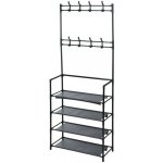 Home Elements Věšák na oděvy se 4 policemi, 60 x 26 x 155 cm – Zbozi.Blesk.cz