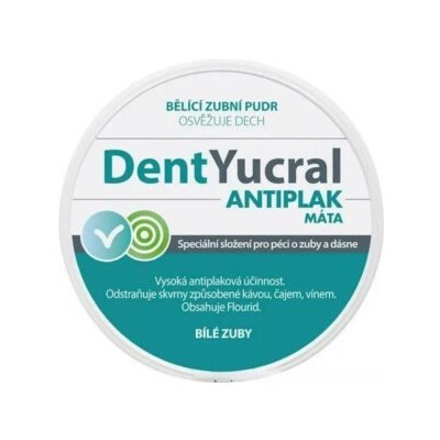 DentYucral Zubní pudr Mentol 50 g – Hledejceny.cz