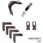 Kování na ALU rámy MALÝ mont. kanál - SADA na 1 rám – Zboží Mobilmania